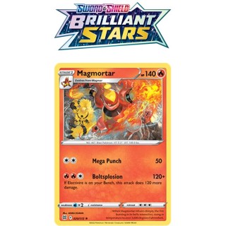 Sword & Shield - Brilliant Stars - 020 Magmortar (reverse holo)