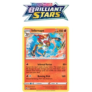 Sword & Shield - Brilliant Stars - 026 Infernape (reverse holo)