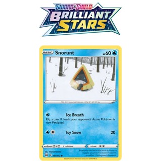 Sword & Shield - Brilliant Stars - 034 Snorunt (reverse holo)