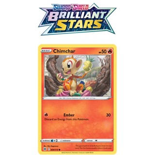 Sword & Shield - Brilliant Stars - 024 Chimchar (reverse holo)