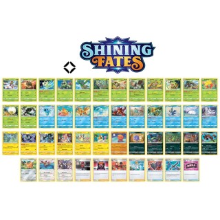Pokémon TCG: Shining Fates - Kompletní set HOLO/RARE/UNC/COM (46 karet)
