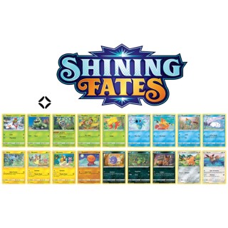 Pokémon TCG: Shining Fates - Kompletní set COM (18 karet)