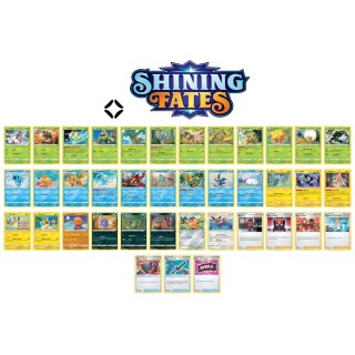 Pokémon TCG: Shining Fates - Kompletní set RARE/UNC/COM (39 karet)