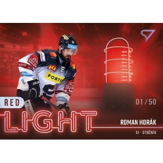 2022-23 SportZoo ELH - Red Light RL-04 Roman Horák (Base, /50, /65 Auto)
