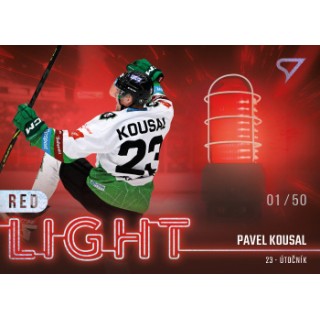 2022-23 SportZoo ELH - Red Light RL-09 Pavel Kousal (Base, /50, /65 Auto)