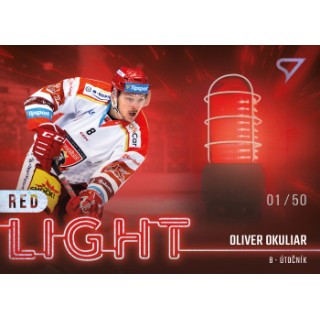 2022-23 SportZoo ELH - Red Light RL-13 Oliver Okuliar (Base, /50, /65 Auto)