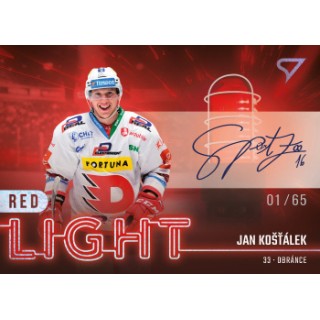 2022-23 SportZoo ELH - Red Light RL-14 Jan Košťálek (Base, /50, /65 Auto)