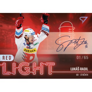 2022-23 SportZoo ELH - Red Light RL-15 Lukáš Radil (Base, /50, /65 Auto)