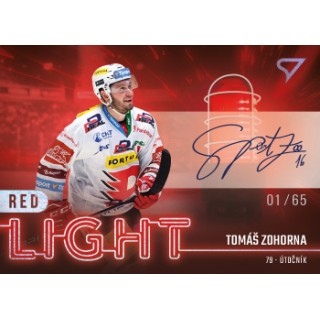 2022-23 SportZoo ELH - Red Light RL-16 Tomáš Zohorna (Base, /50, /65 Auto)