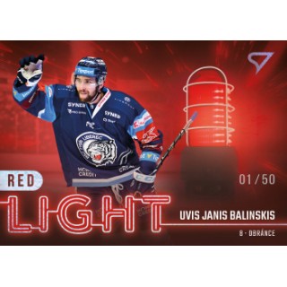 2022-23 SportZoo ELH - Red Light RL-17 Uvis Janis Balinskis (Base, /50, /65 Auto)