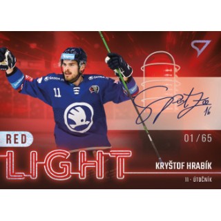 2022-23 SportZoo ELH - Red Light RL-23 Kryštof Hrabík (Base, /50, /65 Auto)