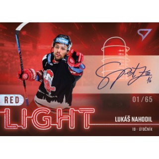 2022-23 SportZoo ELH - Red Light RL-26 Lukáš Nahodil (Base, /50, /65 Auto)