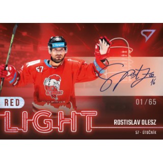 2022-23 SportZoo ELH - Red Light RL-27 Rostislav Olesz (Base, /50, /65 Auto)