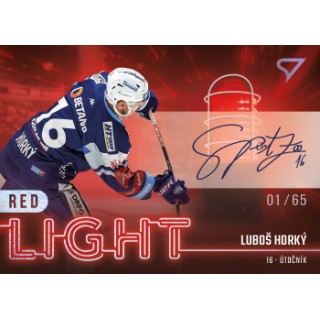 2022-23 SportZoo ELH - Red Light RL-28 Luboš Horký (Base, /50, /65 Auto)
