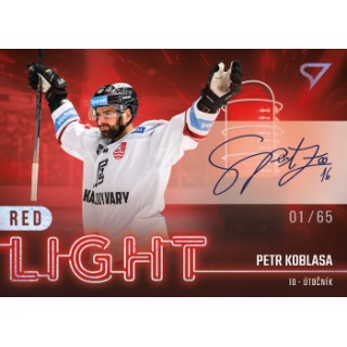 2022-23 SportZoo ELH - Red Light RL-32 Petr Koblasa (Base, /50, /65 Auto)