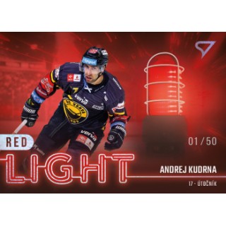 2022-23 SportZoo ELH - Red Light RL-33 Andrej Kudrna (Base, /50, /65 Auto)
