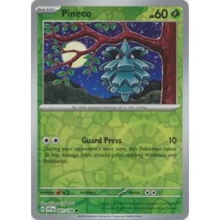 Pokémon TCG: Scarlet & Violet - Base - 001 Pineco (reverse holo)