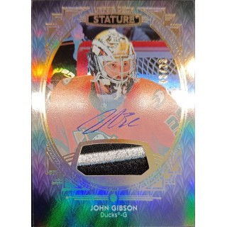 2020-21 UD Stature - 035 John Gibson (limit 06/33 Auto Patch)