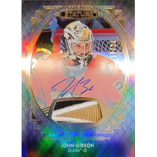 2020-21 UD Stature - 035 John Gibson (limit 17/33 Auto Patch)