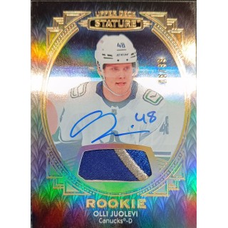 2020-21 UD Stature - 158 Olli Juolevi (Rookie limit 16/33 Auto Patch)