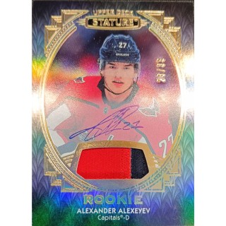 2020-21 UD Stature - 160 Alexander Alexeyev (Rookie limit 23/33 Auto Patch)