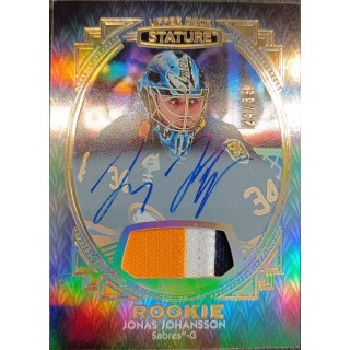 2020-21 UD Stature - 164 Jonas Johansson (Rookie limit 24/33 Auto Patch)