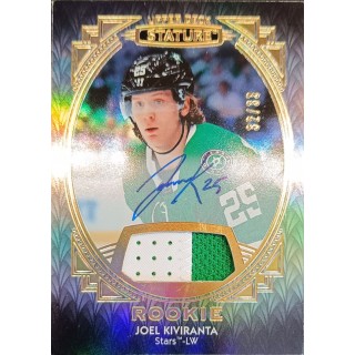 2020-21 UD Stature - 189 Joel Kiviranta (Rookie limit 32/33 Auto Patch)